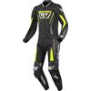 Berik Absolute GP2 Tuta in pelle da moto a due pezzi, nero/antracite/giallo neon, 52