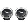 SAUANMNKTP Bocchette Aria Posteriori Per Ford Per Fiesta 2006-2016 Connect 2009-2013 Cruscotto Anteriore Air Vent Condizionatore AC Griglia Diffusore Pannello ABS Bocchette Aria In ABS(2 PCS)