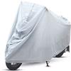Mikiuly Telo Coprimoto Impermeabile da Esterno Interno, per Moto, Resistente a Polvere/Pioggia/Vento/Foglie/anti UV, 240x140cm