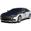 Konnfeir Mezza copertura copriauto per inverno estate copri carrozzeria per esterni per interni Impermeabile antipolvere universal Materiale poliestere 210D con cotone (Berlina)
