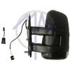 KREMER MAX MID120-L Retrovisore Manuale con Freccia Convesso Doppio Vetro Braccio Corto Sinistro, Nero
