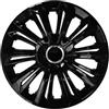 NRM STRONG Coprimozzo universale 1 pezzo Copricerchio (nero laccato, 15)