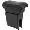 OYHCM Bracciolo centrale per Dacia Spring Renault K-ZE,3 USB,Ergonomico | Per Spring K-ZE Bracciolo, 2 USB + USB-C, Bracciolo ergonomico, Doppio vano portaoggetti, Coperchio scorrevole, Pelle PU