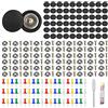 Brelet 60 Pezzi Vite Per Riparazione Tetto Auto.Pulsante Per Strumento Di Riparazione Tetto Interno Dell'Automobile.Riparazione Rivetti Pulsante A Auto Tetto.Tappezzeria Auto.Puntine Per Cielo Auto (Nero)
