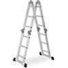 Linea Garden Friend Scala Alluminio Everest 4x3 Multifunzione Portata Max kg 150 per Uso Domestico e bricolage