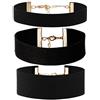 JewelryWe Collana Girocollo in Velluto da Donna: Collane Choker in Velluto di Nastro Nero per Donne Ragazze