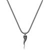 S'Agapõ Collana Uomo in Acciaio e Cubic Zirconia con Simbolo Cornetto | Collezione Rogue - SRG38