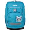 ergobag zaino scolastico flex ButterflyBear - Petrol | Zaino ergonomico impermeabile per la scuola elementare da 23 litri, ideale per bambine e bambini e per l'uso quotidiano