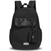 Amythe Zaino Scuola Ragazzi Teen 10 a 18 anni Impermeabile 30L, Nero | Viaggio Grande Moda Impermeabile Cintura Trolley Liceo Nero Daypack Multitasche Capiente Resistente per Scuola Università
