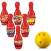 Disney Mondo Toys - Set da Bowling Cars 3 per bambini - INCLUDE 1 palla e 6 Birilli tema Cars 3 - giocattoli di Sport - gioco per bambini 2 3 4 Anni, Multicolore, 18821