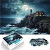 AITEXI Puzzle 1000 pezzi per adolescenti Faro di notte per il giocattolo di sfida del gioco educativo Regalo di compleanno, regali, arte murale 38x26cm