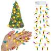 YUYWWAN Catena di Luci Natalizie in Miniatura, 1 Metro 10-LED Luci Fatate in Miniatura, 1:12 Catene Luminose per Casa Delle Bambole, Lucine LED Decorative, per Accessori per Casa Delle Bambole Natale