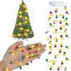 YUYWWAN Catena di Luci Natalizie in Miniatura, 1 Metro 10-LED Luci Fatate in Miniatura, 1:12 Catene Luminose per Casa Delle Bambole, Lucine LED Decorative, per Accessori per Casa Delle Bambole Natale