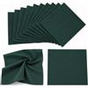 BillyBath 12 panni per la pulizia degli occhiali di qualità ottica, 20 x 20 cm, in microfibra, extra morbidi e assorbenti,Verde scuro