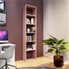 DEGHI Libreria 55x240h cm con 5 ripiani rosa - Jennifer