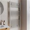 DEGHI Termoarredo scaldasalviette 1200x500 interasse 450 mm spazzolato - Alpina