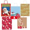 REX SADOCH Shopper in carta kraft - con manici - 16 x 21 x 8 cm - fantasia natale - Rex Sadoch (unità vendita 25 pz.)