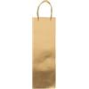 REX SADOCH Portabottiglie natale - 12 x 37 x 9 cm - carta metal - oro - Rex Sadoch (unità vendita 10 pz.)