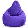 Loft 25 - Poltrona sacco da gaming, per soggiorno all'interno e all'esterno, resistente all'acqua, design ergonomico per offrire supporto al corpo, durevole confortevole(poltrona sacco, viola intenso)