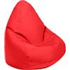 Loft 25 Kids Bean Bag Gamer Chair, Mobili Resistenti all'acqua per Pouf Bambini, Seduta BeanBag per all'aperto e Interno, Design Ergonomico Pouf Poltrona (Bean Bag, Rosso)