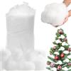 Yuragim Neve Finta di Natale, Coperta di Neve Artificiale Fibra Soffice, Decor Natalizie neve Finta per Albero Natale Inverno Mantello Villaggio, Natività e Facile Decoro Natalizia Interni Decor(400g)