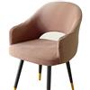 Mswborml Curvo Coprisedie con Braccioli e Schienale Cavo 2/4/1 Pezzi, Elegante Copertura Sedia Ufficio con Braccioli, Cucina Coprisedia con Braccioli Fodera Poltroncina Sala Pranzo Soggiorno,A,1PCS