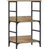 vidaXL Libreria Rovere Artigianale 50x33x82 cm Legno Multistrato