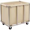 TTISJHK Portabiancheria grande con ruote, 90 x 65 x 80 cm, commerciale in acciaio inox, per la biancheria domestica, hotel, portata 60 kg