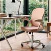 Ergoreal Sedia da ufficio ergonomica, schienale regolabile a 90 - 110° e braccioli pieghevoli (90°), sedia da ufficio con ruote e altezza regolabile, ufficio e studio (grigio ciliegio)
