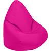 Loft 25 Kids Bean Bag Gamer Chair, Mobili Resistenti all'acqua per Pouf Bambini, Seduta BeanBag per all'aperto e Interno, Design Ergonomico Pouf Poltrona (Bean Bag, Cerise)