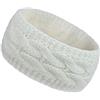 Camelliass Fascia termica per capelli da donna in pile foderata in inverno caldo lavorato a maglia spessa fascia termica per capelli (bianco)
