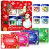 SHOWHEEL Lip Therapy 8 Pezzi, Balsamo per Labbra di Natale | Maschera labbra Natalizio, Balsamo Idratante, per la Cura Delle LabbrA, Schiarire le Rughe