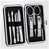 777 Three Seven 777 tre sette, ts-377 V (argento), Travel manicure pedicure Grooming kit set, personal nail Care, stainless steel - Made in Corea da 777 tre sette