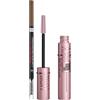 Maybelline New York Sky High Cils Sensational Mascara Volumizzante e Allungante Colore Nero + Infaillible Brows 24H Micro Precision Pencil Matita Automatica per Sopracciglia Colore 3.0 Brunette