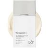 Transparent Lab Oil Control Ultra Fluid Cica Sunscreen SPF50+ 100 ml - Crema solare per il viso con niacinamide, acido azelaico e centella asiatica, effetto opacizzante e anti-lucido, filtri ibridi
