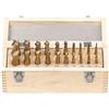 Fervi Set 20 Frese Frontali per Finitura 2/4 Taglienti con Attacco Weldon-Fervi
