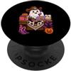 Spooky Western Work Vibes Carino Fantasma Cowgirl Ufficio Worker Halloween Spettrale Caduta Mari PopSockets PopGrip Adesivo