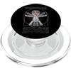 Grandio Design Halloween Horror Vitruvian Man Voodoo Bambola spaventosa Halloween PopSockets PopGrip per MagSafe