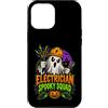 Spooky Tradesman Electrical Humor Custodia per iPhone 12 Pro Max Elettricista divertente Squadra Spooky Halloween Fantasma Elettrico W