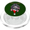 namo-Tee Grazioso pipistrello con cappello di Natale, motivo natalizio PopSockets PopGrip per MagSafe