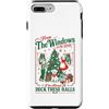 Christmas Santa Funny Xmas Family Outfit Custodia per iPhone 7 Plus/8 Plus Dalle finestre alle pareti Sono circa Deck Halls Natale