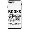 Funny Boxer And Book Designs Custodia per iPhone 7 Plus/8 Plus Boxer divertente con cani Books And Boxers