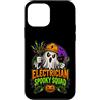 Spooky Tradesman Electrical Humor Custodia per iPhone 12 mini Elettricista divertente Squadra Spooky Halloween Fantasma Elettrico W