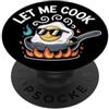 Cucinare Fatto In Casa BBQ Capocuoco For Let Me Cook Cucina Cuoco Chef Grigliata Barbecue Griglia PopSockets PopGrip Adesivo