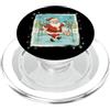 Classic Christmas Vintage Xmas Nostalgic Decorazione retrò a forma di Babbo Natale, per allenatori di calciatori PopSockets PopGrip per MagSafe