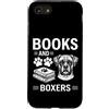 Funny Boxer And Book Design Custodia per iPhone SE (2020) / 7/8 Boxer divertente con cani Books And Boxers