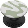 Elegant Grips Sage Green Pattern Abstract Aesthetic PopSockets PopGrip Adesivo