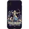 Renaissance Medieval Humor Custodia per iPhone XS Max Divertente arciere medievale senza scopo dal 1350 tiro con l'arco