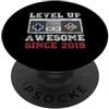 Retro Arcade Video Gamer Birthday Squad Level Up Awesome Since 2019 7° compleanno Retro Videogamer PopSockets PopGrip Adesivo