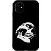 Dark Gothic Skull Art Custodia per iPhone 11 Teschio invecchiato Halloween gotico horror scheletro design
